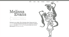 Desktop Screenshot of melissaevans.com