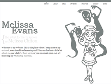 Tablet Screenshot of melissaevans.com